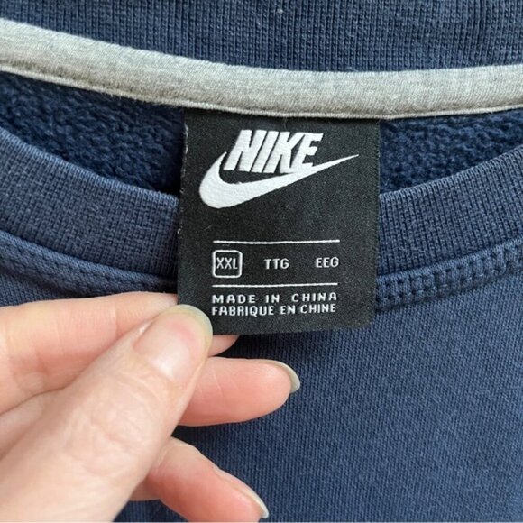 Nike crewneck swoosh logo cotton sweatshirt Sz M/L - Picture 5 of 8